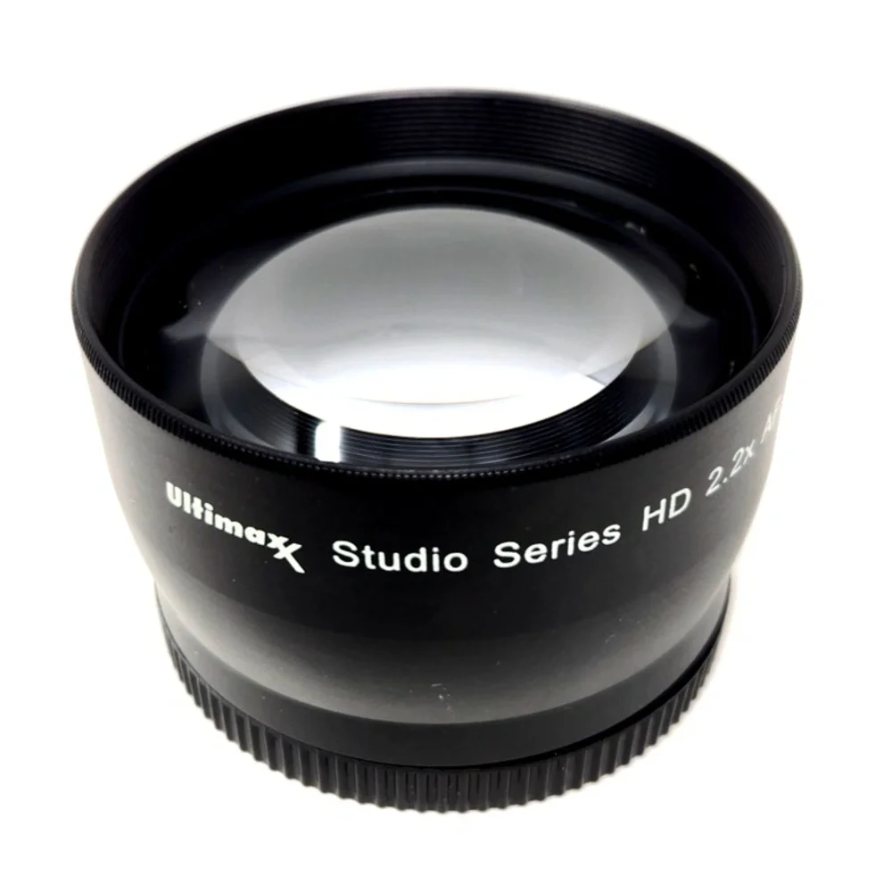 Ultimaxx 58mm 2.2x HD Telephoto Lens Converter Japanese Optics Steel Barrel AF